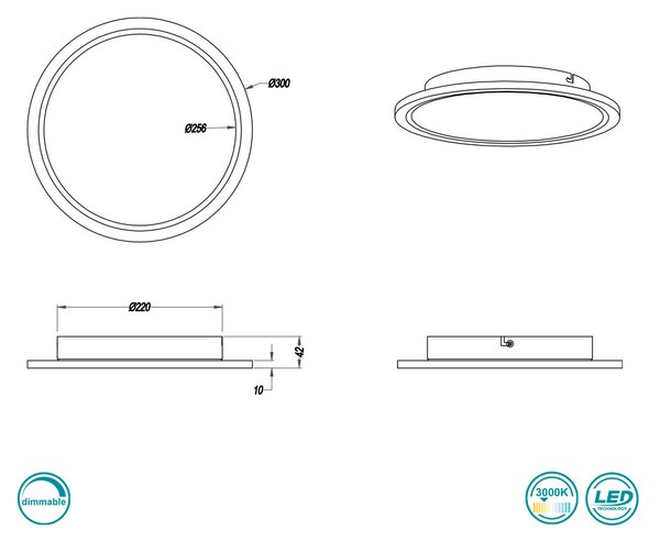 Φωτιστικό Οροφής Trio Lighting Phoenix 674093007 Νίκελ Ματ