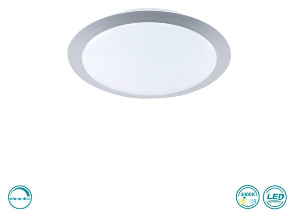 Φωτιστικό Οροφής Trio Lighting Gonzalo 626510987 Γκρι Τιτάνιο