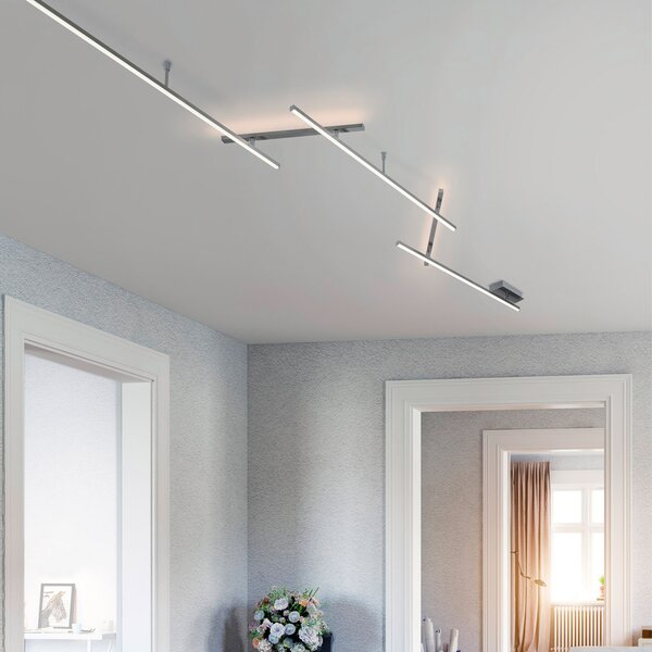 Φωτιστικό Οροφής Trio Lighting Indira 674610507 Νίκελ Ματ