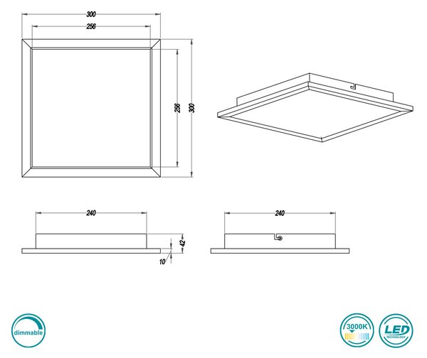 Φωτιστικό Οροφής Trio Lighting Phoenix 674013007 Νίκελ Ματ