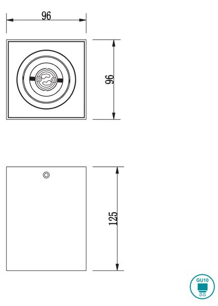 Σποτ Trio Lighting Biscuit 613000132 Μαύρο