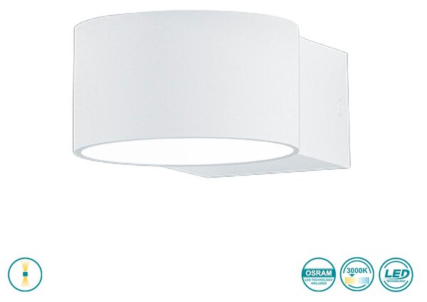 Απλίκα Trio Lighting Lacapo 223410131 Λευκό Ματ