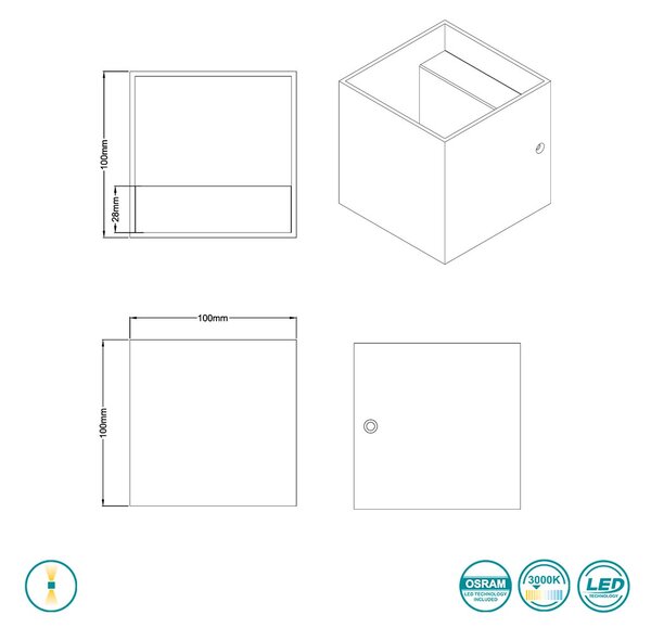 Απλίκα Trio Lighting Louis 223310105 Αλουμίνιο