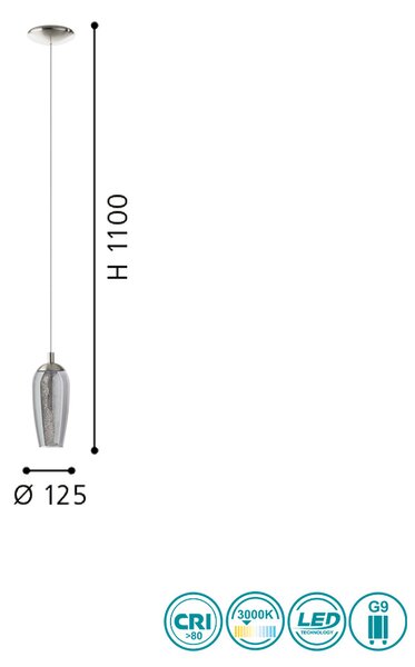 Φωτιστικό Κρεμαστό Eglo Farsala 96343
