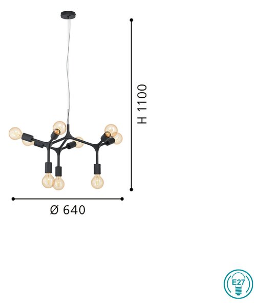 Φωτιστικό Κρεμαστό Eglo Bocadella 98346