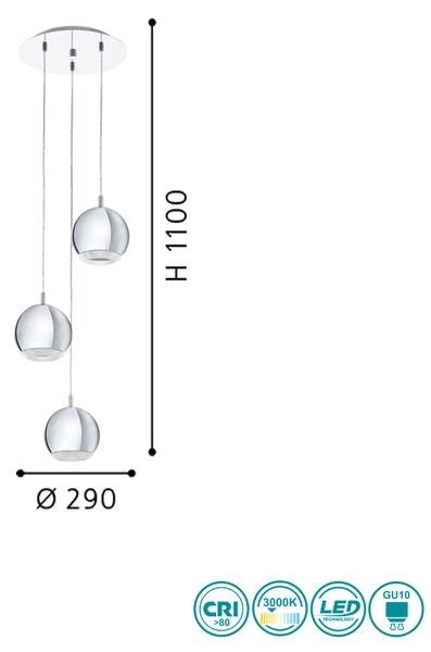 Φωτιστικό Κρεμαστό Eglo Conessa 95913
