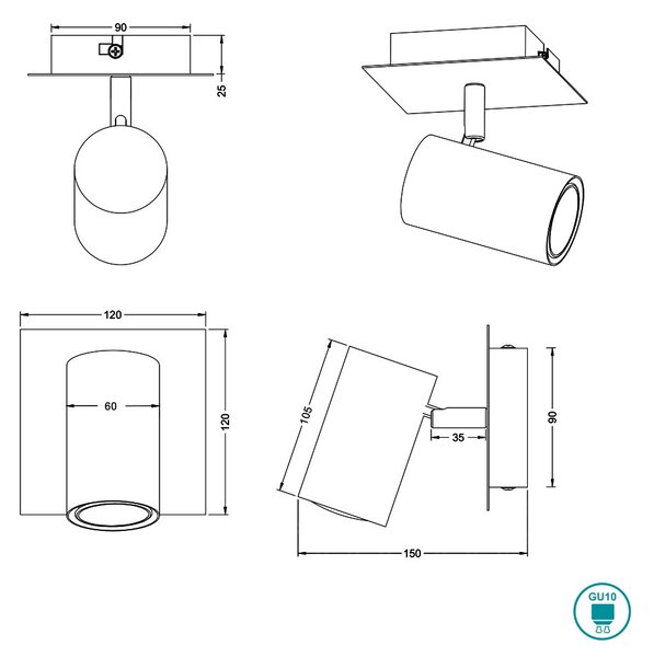 Απλίκα Trio Lighting Marley 802400101 Λευκό Ματ