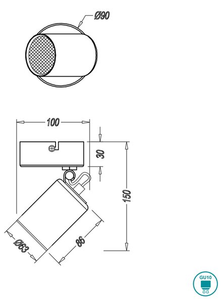 Απλίκα Trio Lighting Pago 803500132 Μαύρο Ματ