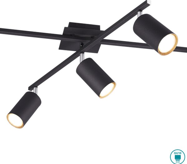 Σποτ Trio Lighting Marley 612400532 Μαύρο Ματ