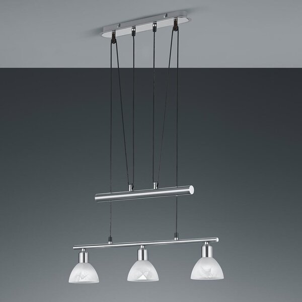 Κρεμαστό Φωτιστικό Trio Lighting Levisto 371010307 Νίκελ Ματ