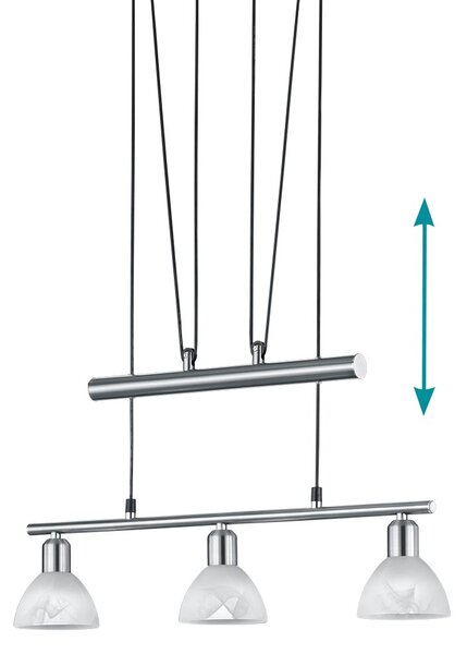 Κρεμαστό Φωτιστικό Trio Lighting Levisto 371010307 Νίκελ Ματ