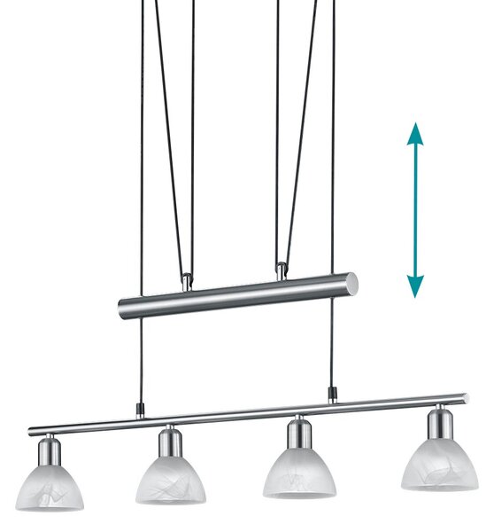 Κρεμαστό Φωτιστικό Trio Lighting Levisto 371010407 Νίκελ Ματ