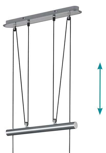 Κρεμαστό Φωτιστικό Trio Lighting Levisto 371010407 Νίκελ Ματ