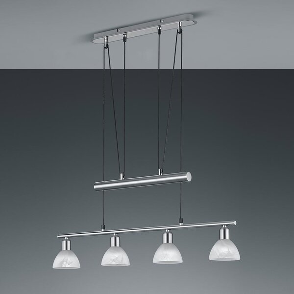 Κρεμαστό Φωτιστικό Trio Lighting Levisto 371010407 Νίκελ Ματ