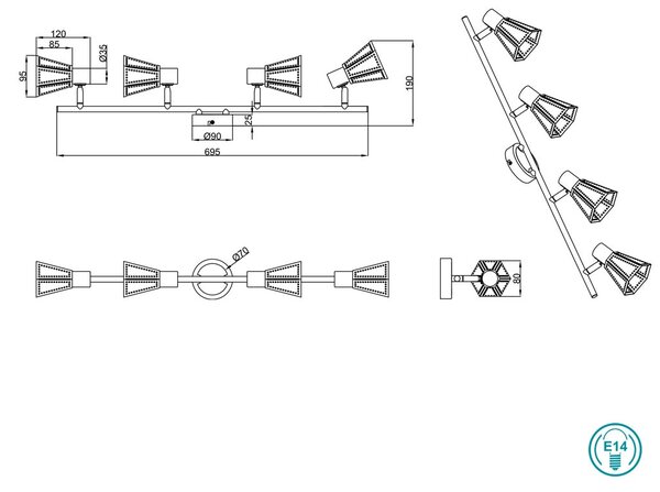 Σποτ Trio Lighting Houston 800300432