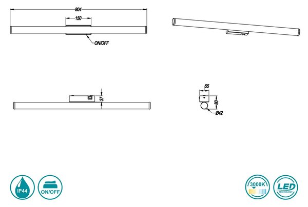 Απλίκα Trio Lighting Mattimo 283270306 Χρώμιο