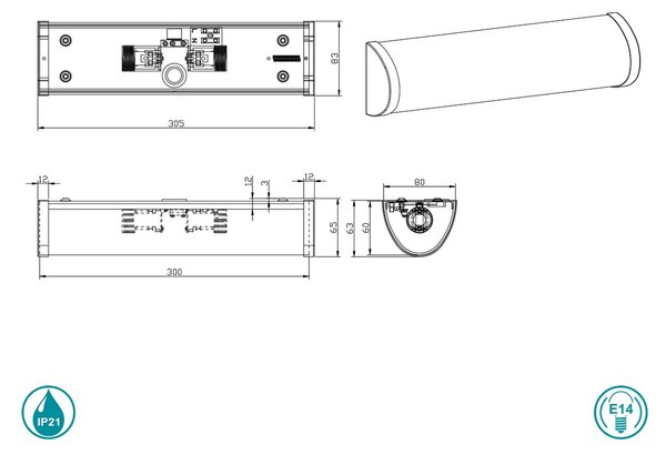 Απλίκα Trio Lighting Xavi 2803021-06 Χρώμιο