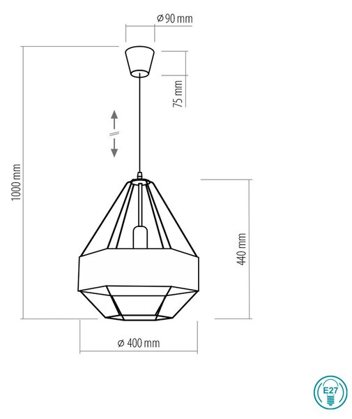 Φωτιστικό Κρεμαστό TK Lighting Cristal New 1529