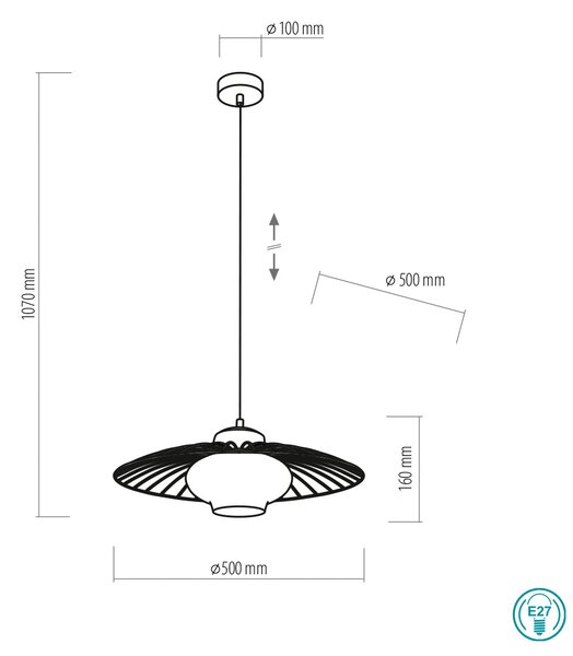 Φωτιστικό Κρεμαστό TK Lighting Rosso 2369