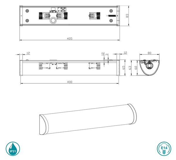 Απλίκα Trio Lighting Xavi 2803031-06 Χρώμιο