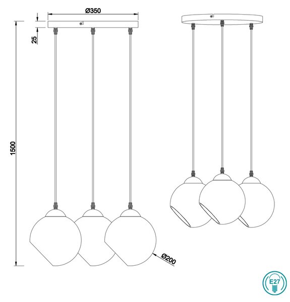 Φωτιστικό Κρεμαστό RL Lighting Clooney R30073054 Φυμέ