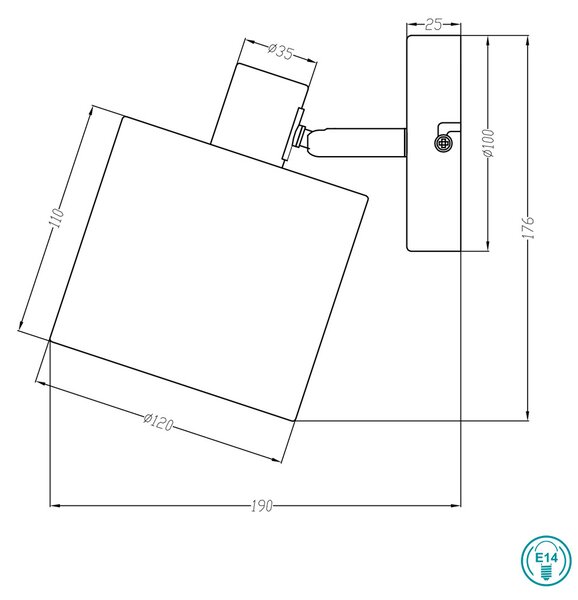 Σποτ RL Lighting Tommy R80331079 Μαύρο