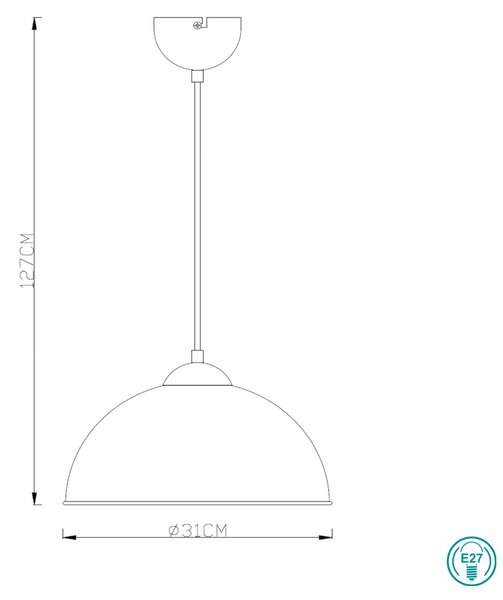 Φωτιστικό Κρεμαστό RL Lighting Jimmy R30121002 Μαύρο