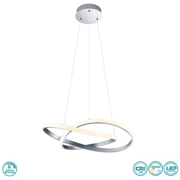 Φωτιστικό Κρεμαστό RL Lighting Course R32051107 Νίκελ Ματ (3000K)