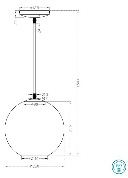 Φωτιστικό Κρεμαστό RL Lighting Moon R30152507