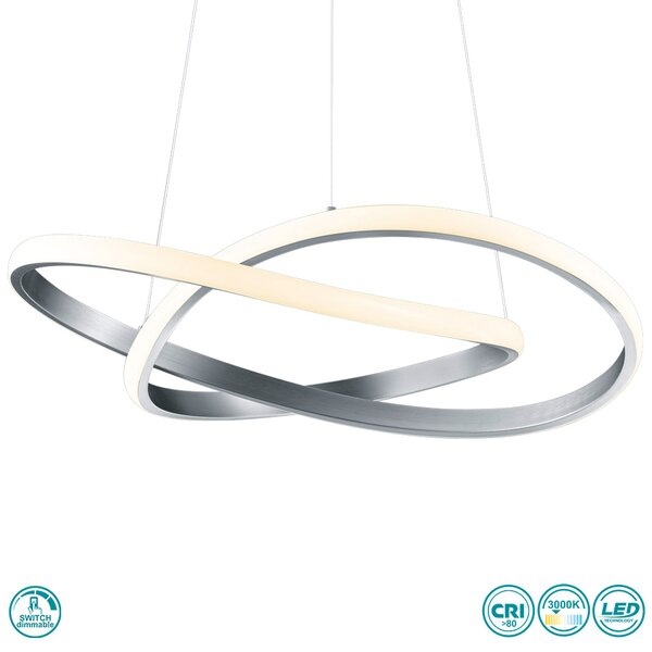 Φωτιστικό Κρεμαστό RL Lighting Course R32051107 Νίκελ Ματ (3000K)