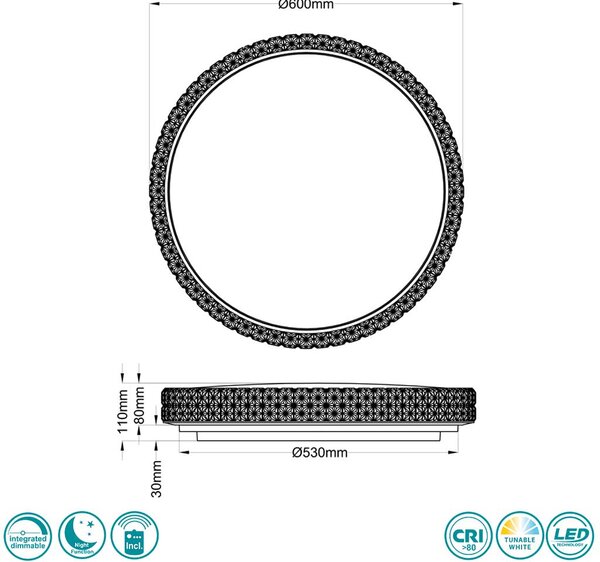 Φωτιστικό Οροφής RL Lighting Pegasus R62423100 Λευκό