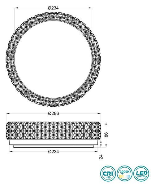 Φωτιστικό Οροφής RL Lighting Pegasus R62421100 Λευκό