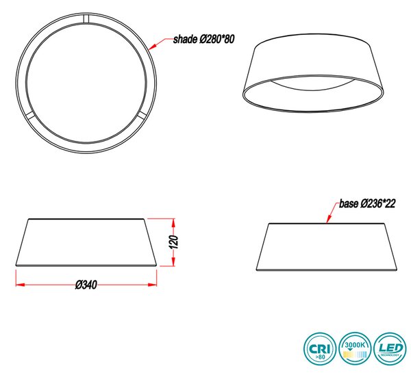 Φωτιστικό Οροφής RL Lighting Ponts R62871279 Μαύρο