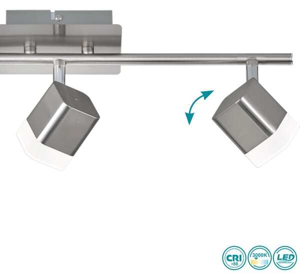 Σποτ RL Lighting Roubaix R82153107 Νίκελ Ματ