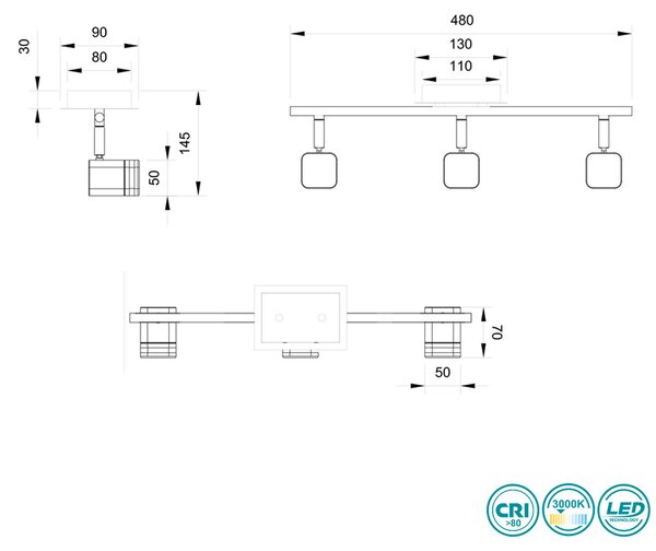 Σποτ RL Lighting Roubaix R82153131 Λευκό Ματ