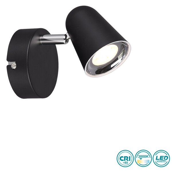 Απλίκα RL Lighting Toulouse R82121132 Μαύρη