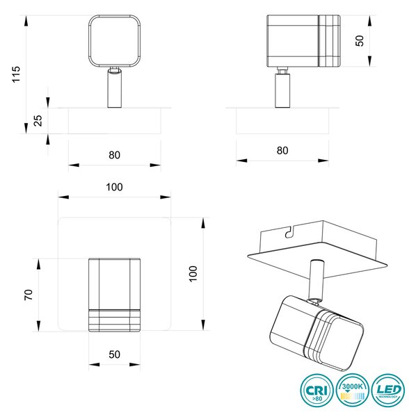 Απλίκα RL Lighting Roubaix R82151107 Νίκελ Ματ