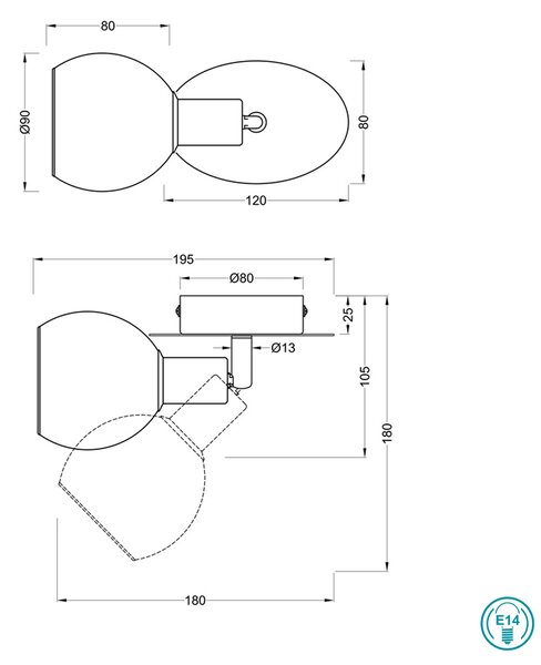 Απλίκα RL Lighting Brest R80591006 Χρώμιο