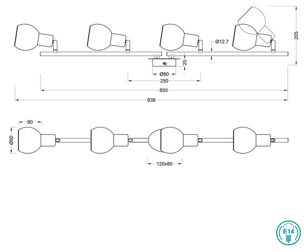 Σποτ RL Lighting Brest R80594006 Χρώμιο