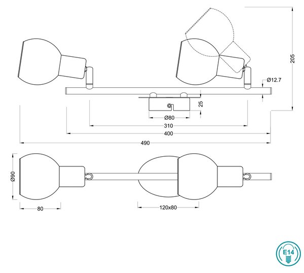 Σποτ RL Lighting Brest R80592006 Χρώμιο