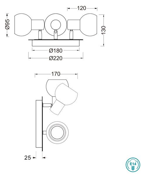 Σποτ RL Lighting Antibes R80173007