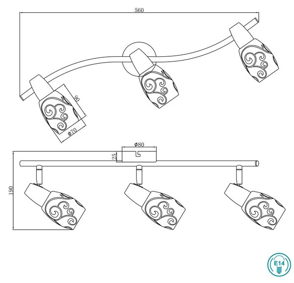 Σποτ RL Lighting Colmar R80023007