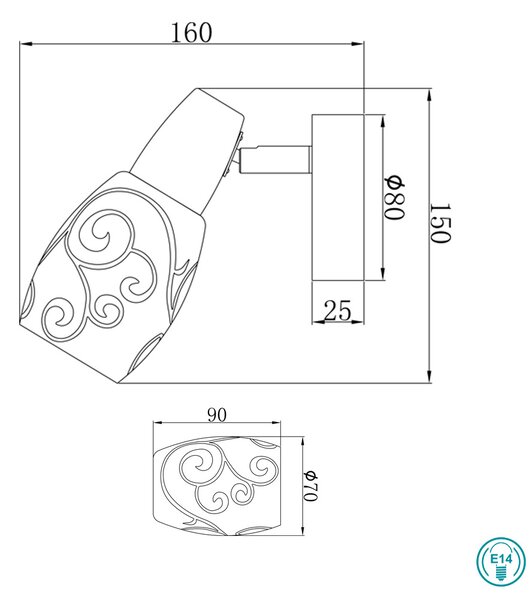 Απλίκα RL Lighting Colmar R80021007