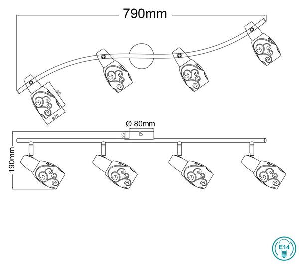 Σποτ RL Lighting Colmar R80024007