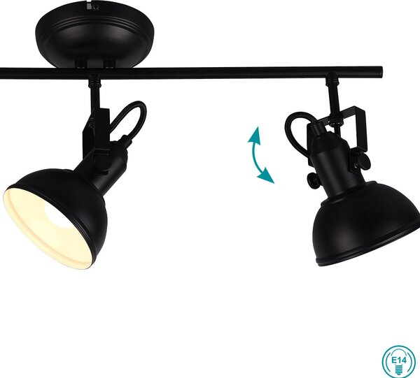 Σποτ RL Lighting Gina R80153032 Μαύρο Ματ