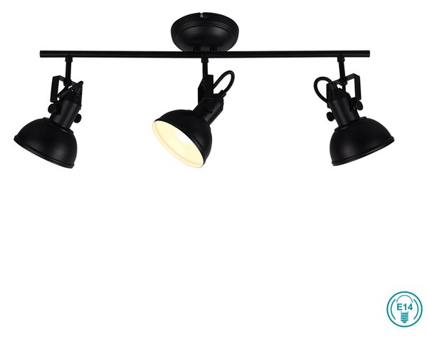 Σποτ RL Lighting Gina R80153032 Μαύρο Ματ