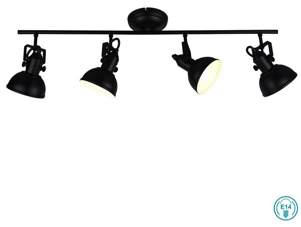 Σποτ RL Lighting Gina R80154032 Μαύρο Ματ