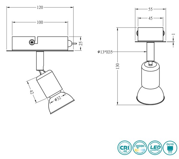 Απλίκα RL Lighting Nimes R82941107