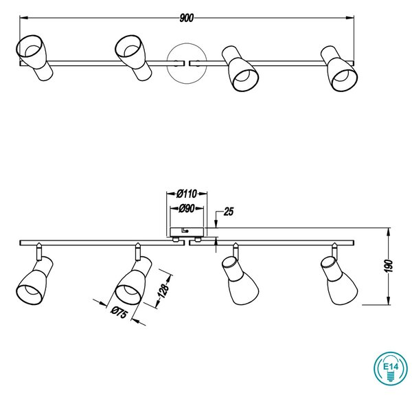 Σποτ RL Lighting Visto R82231407