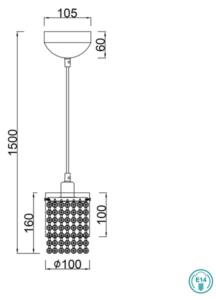 Φωτιστικό Κρεμαστό RL Lighting Posh R30761006